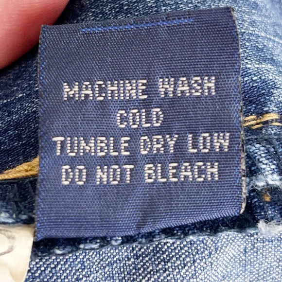 Vintage 90s Y2K Angels Double Slit Denim Maxi Jean Skirt Floral Embroidered 11 - Picture 10 of 10